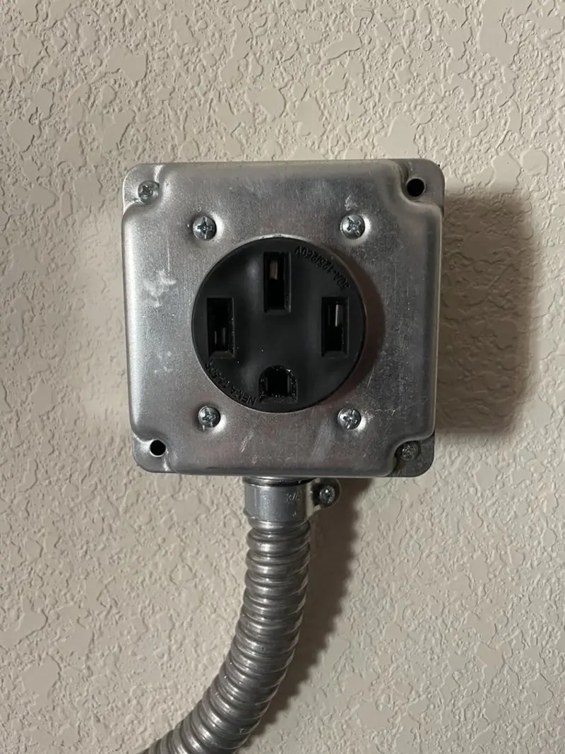 NEMA 14-50 outlet installed for Smart Home Electrical in El Reno